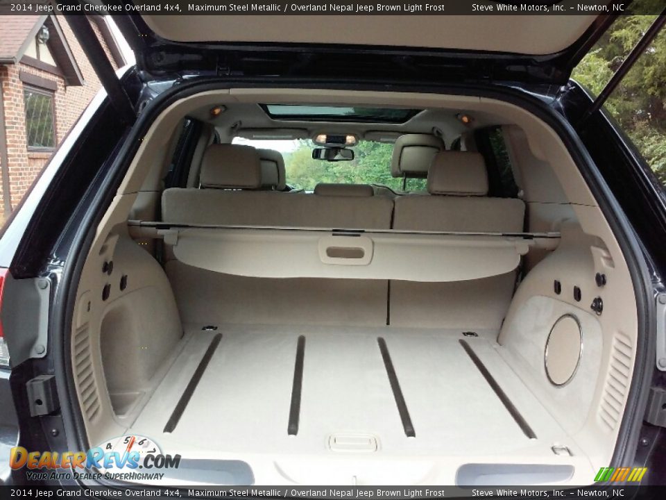 2014 Jeep Grand Cherokee Overland 4x4 Maximum Steel Metallic / Overland Nepal Jeep Brown Light Frost Photo #11