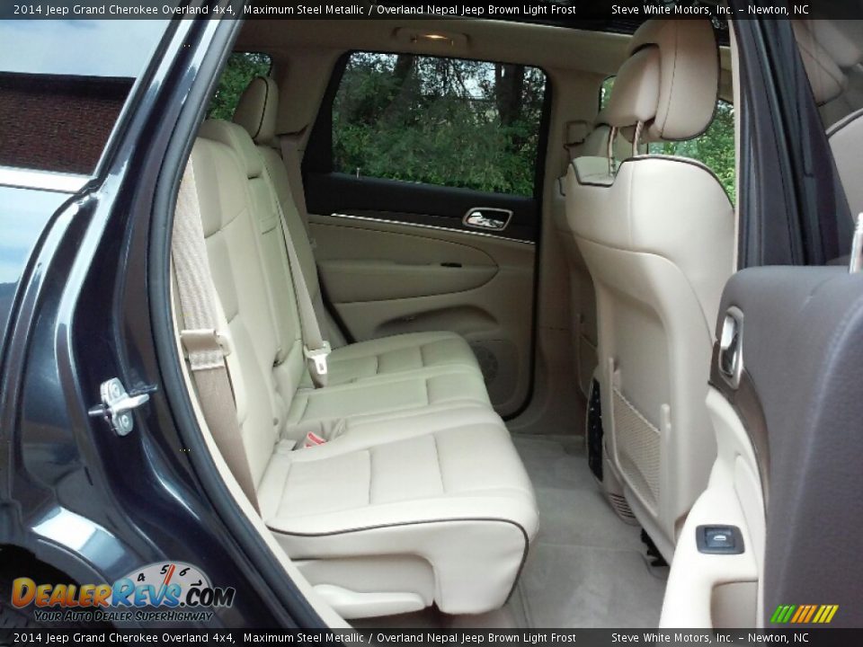2014 Jeep Grand Cherokee Overland 4x4 Maximum Steel Metallic / Overland Nepal Jeep Brown Light Frost Photo #12