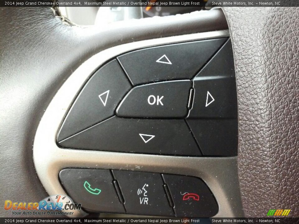 2014 Jeep Grand Cherokee Overland 4x4 Maximum Steel Metallic / Overland Nepal Jeep Brown Light Frost Photo #15