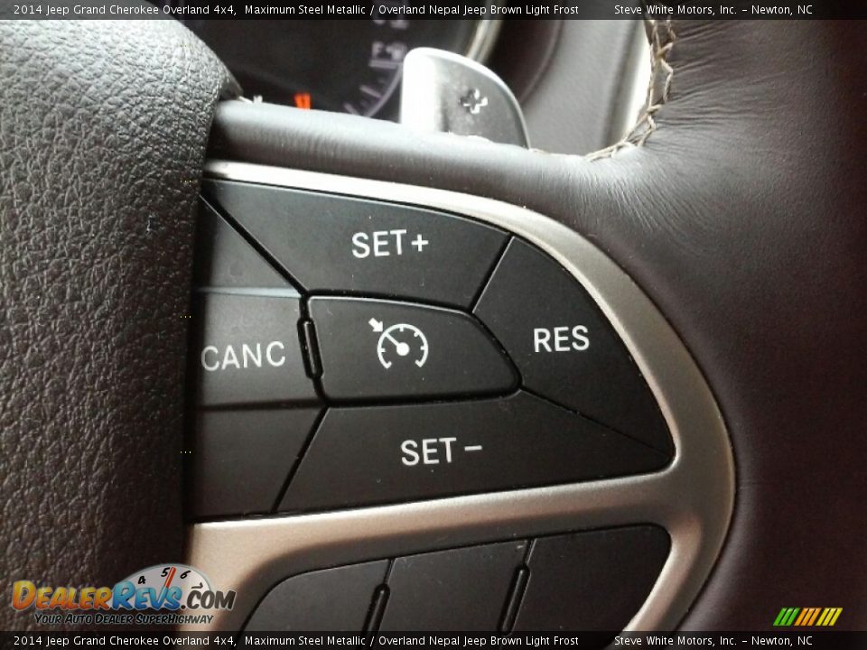 2014 Jeep Grand Cherokee Overland 4x4 Maximum Steel Metallic / Overland Nepal Jeep Brown Light Frost Photo #16