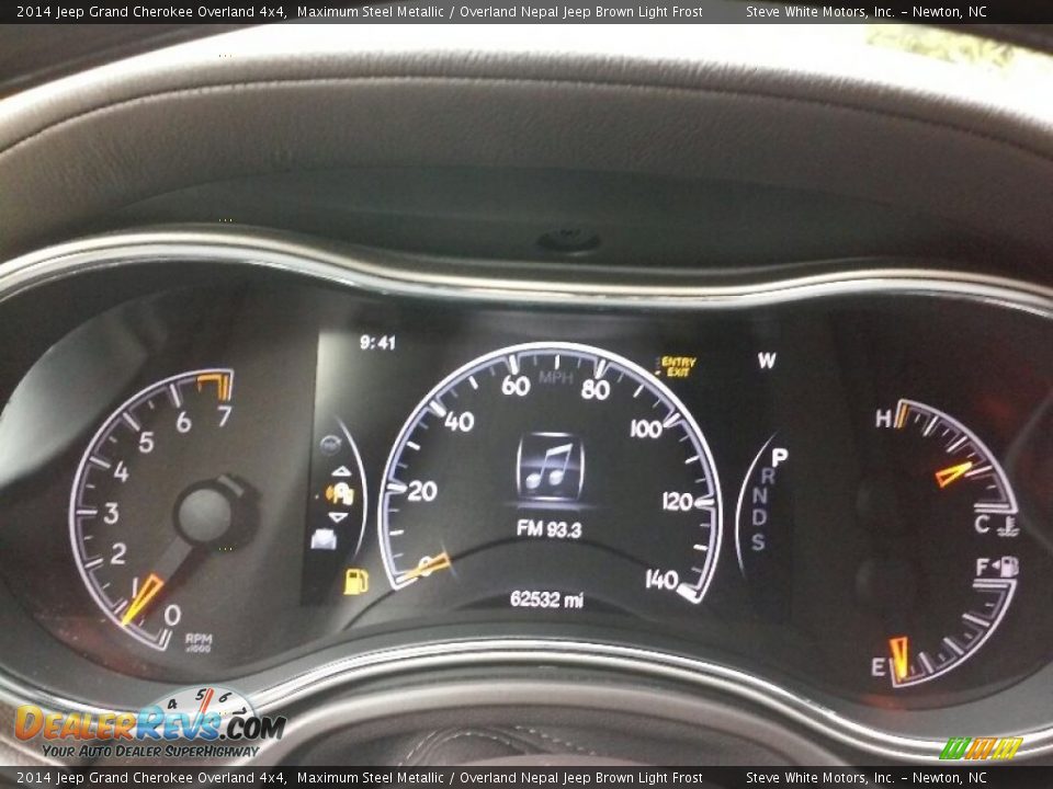 2014 Jeep Grand Cherokee Overland 4x4 Maximum Steel Metallic / Overland Nepal Jeep Brown Light Frost Photo #17