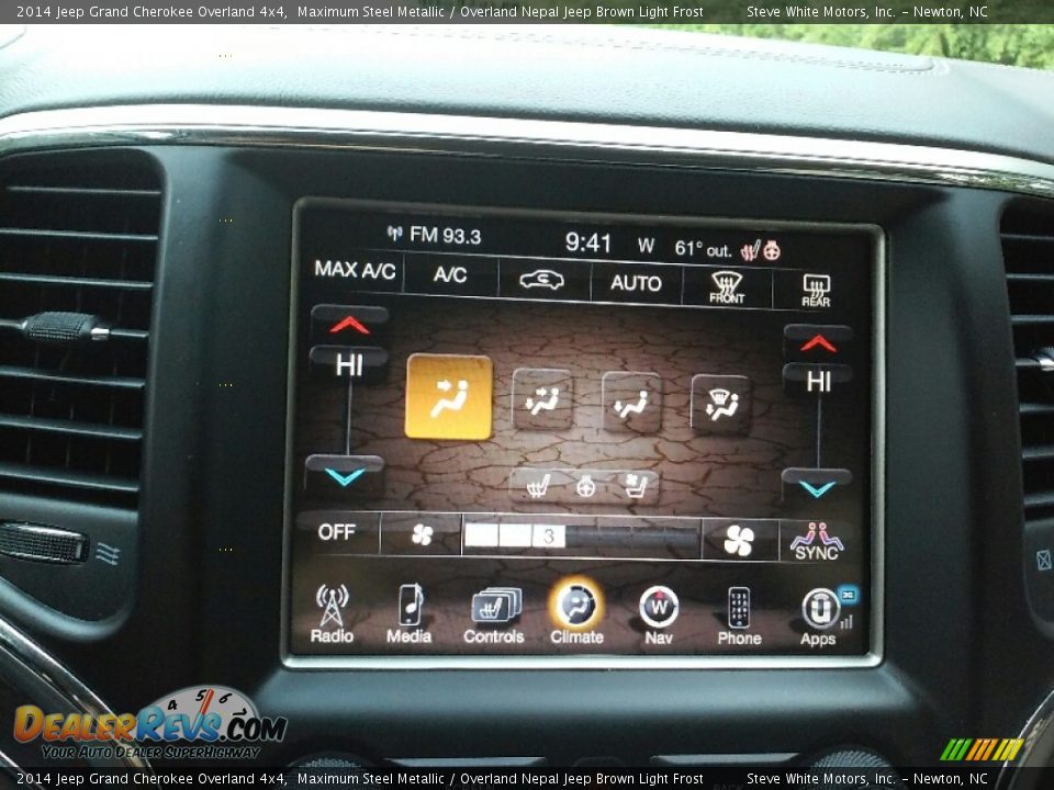 2014 Jeep Grand Cherokee Overland 4x4 Maximum Steel Metallic / Overland Nepal Jeep Brown Light Frost Photo #18