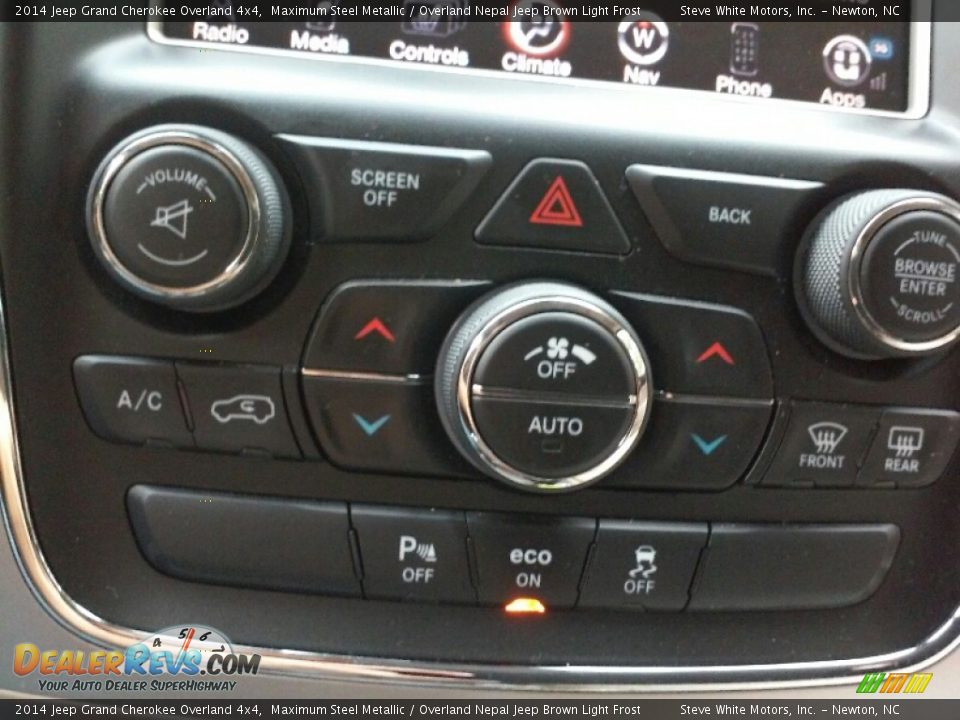 2014 Jeep Grand Cherokee Overland 4x4 Maximum Steel Metallic / Overland Nepal Jeep Brown Light Frost Photo #22