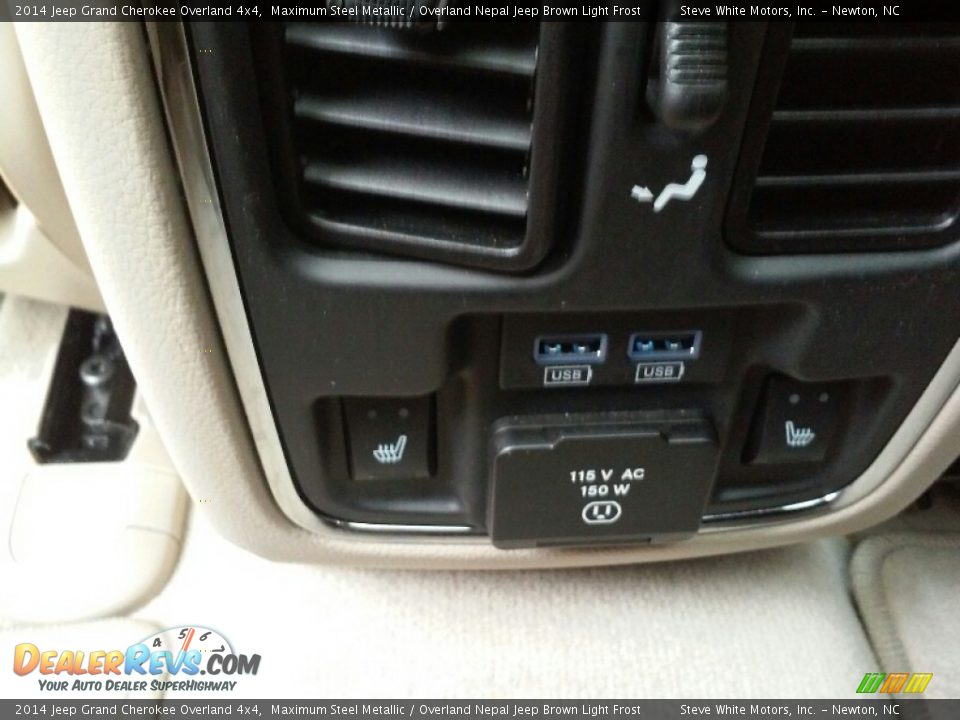 2014 Jeep Grand Cherokee Overland 4x4 Maximum Steel Metallic / Overland Nepal Jeep Brown Light Frost Photo #25