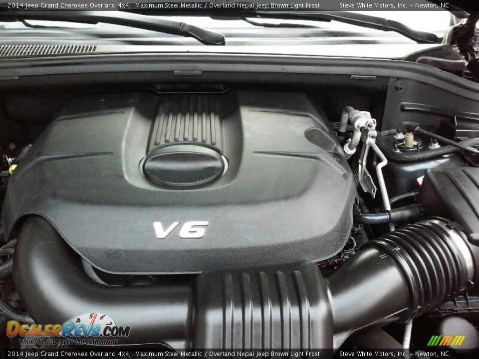 2014 Jeep Grand Cherokee Overland 4x4 Maximum Steel Metallic / Overland Nepal Jeep Brown Light Frost Photo #26