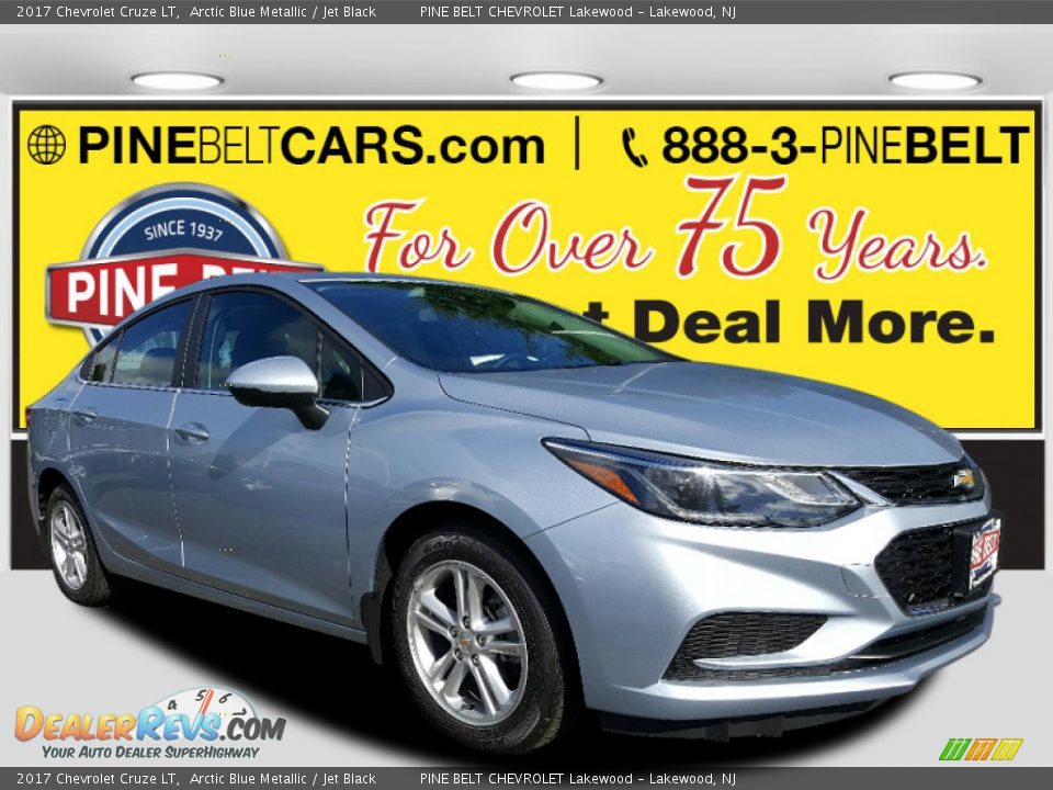 2017 Chevrolet Cruze LT Arctic Blue Metallic / Jet Black Photo #1