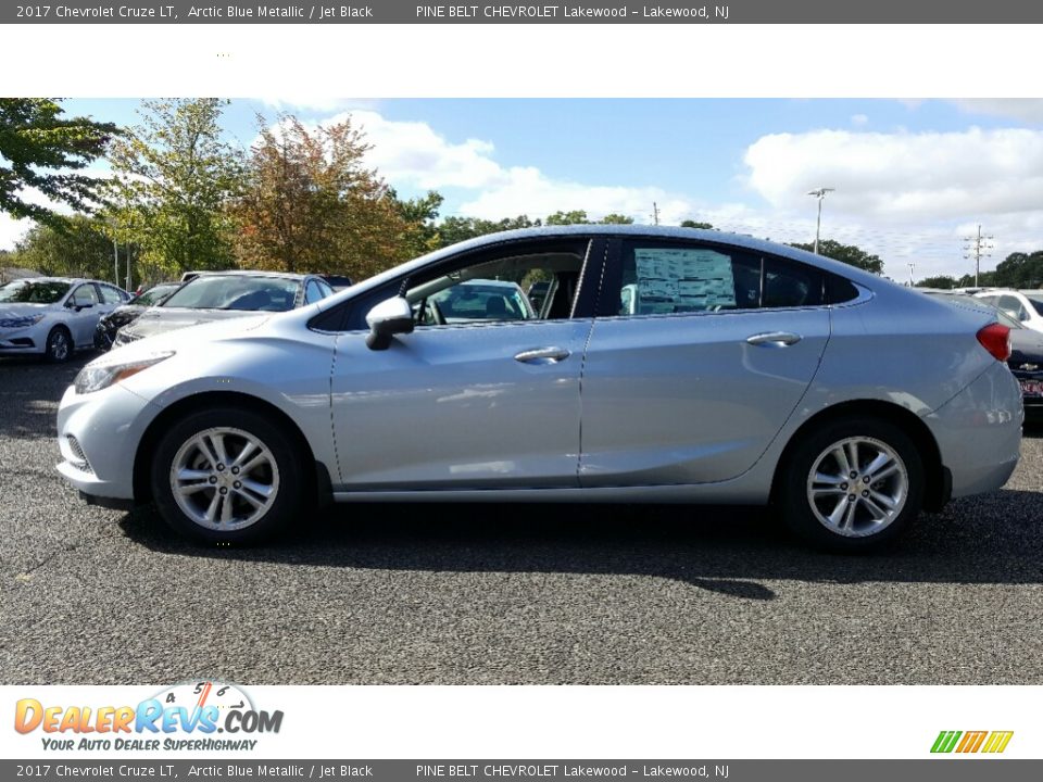 2017 Chevrolet Cruze LT Arctic Blue Metallic / Jet Black Photo #3