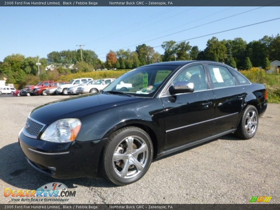 2006 Ford Five Hundred Limited Black / Pebble Beige Photo #2
