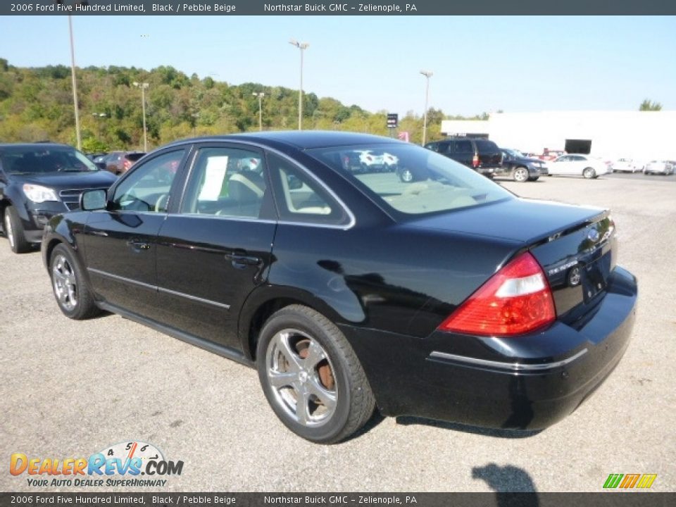 2006 Ford Five Hundred Limited Black / Pebble Beige Photo #4