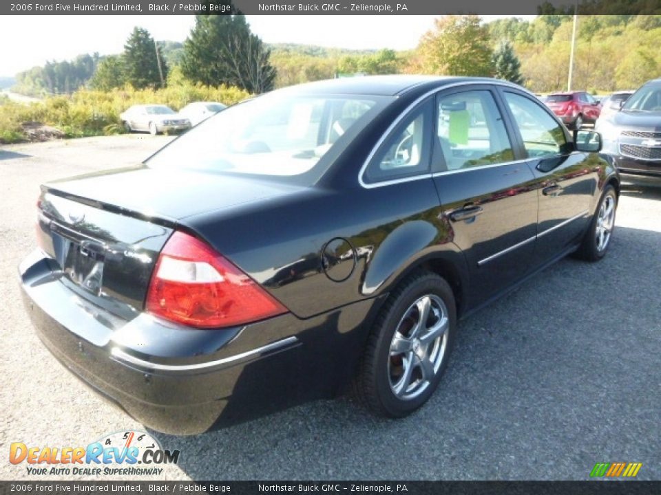 2006 Ford Five Hundred Limited Black / Pebble Beige Photo #6