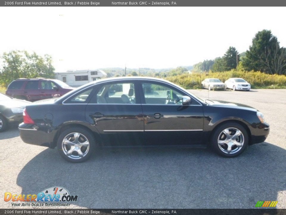 2006 Ford Five Hundred Limited Black / Pebble Beige Photo #7