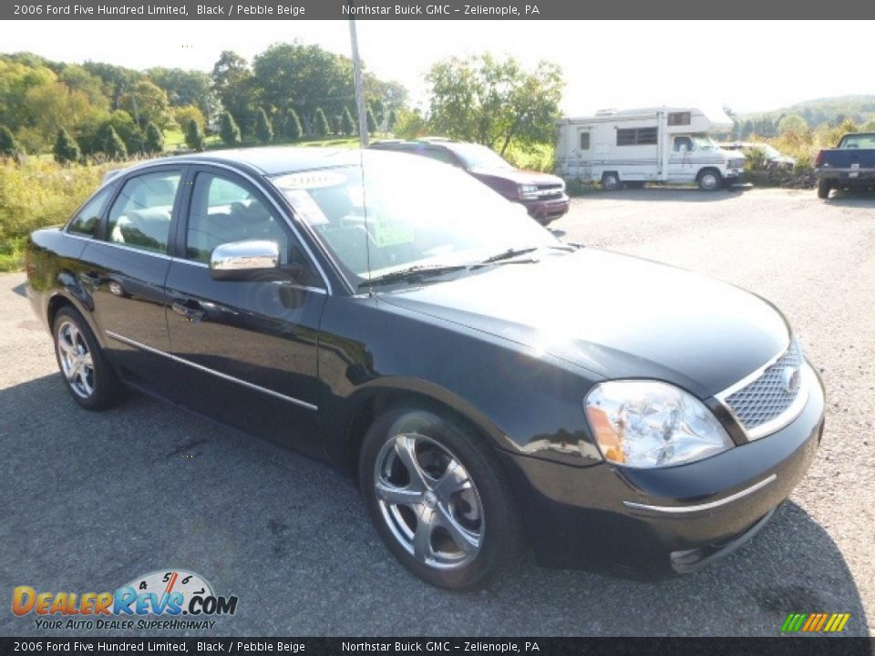 2006 Ford Five Hundred Limited Black / Pebble Beige Photo #12