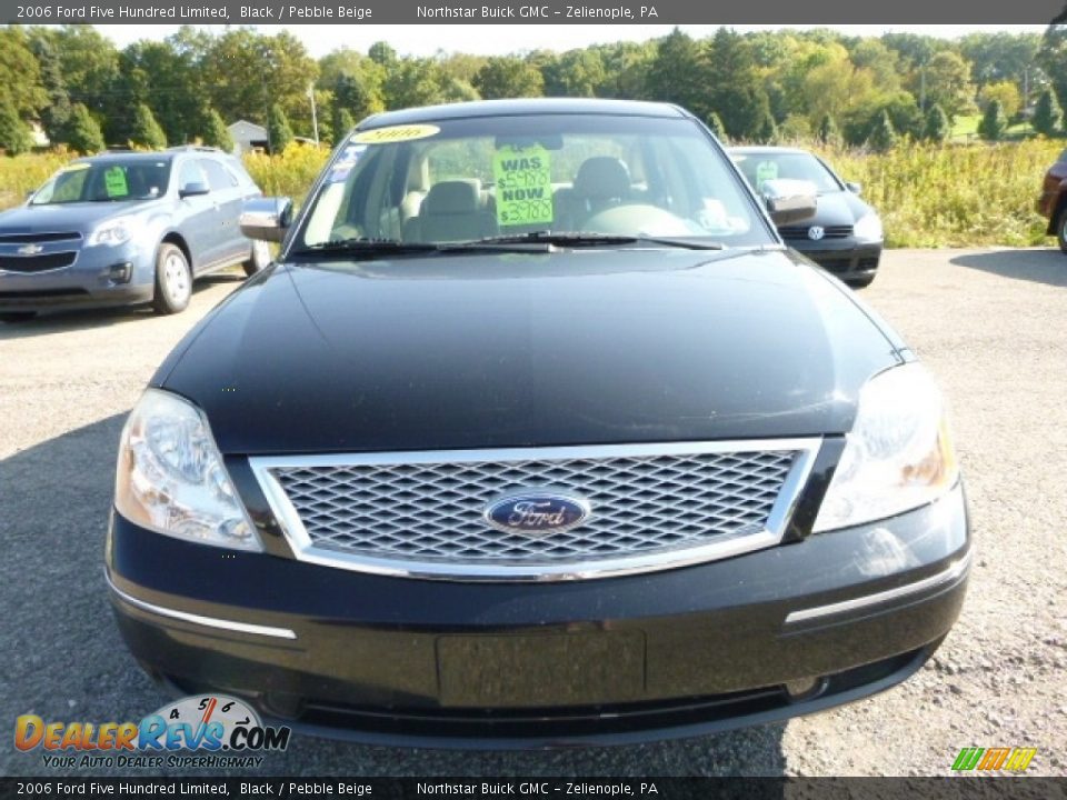 2006 Ford Five Hundred Limited Black / Pebble Beige Photo #13