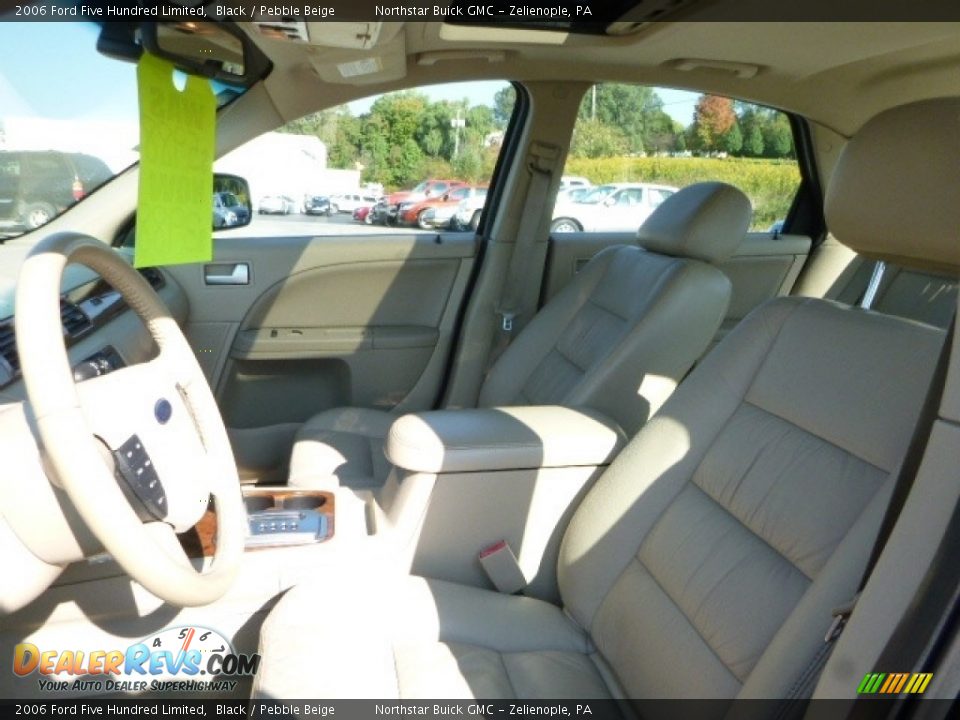 2006 Ford Five Hundred Limited Black / Pebble Beige Photo #16