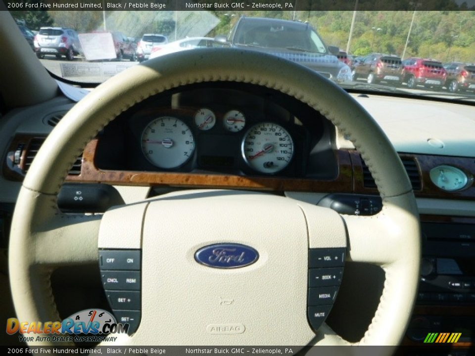 2006 Ford Five Hundred Limited Black / Pebble Beige Photo #22