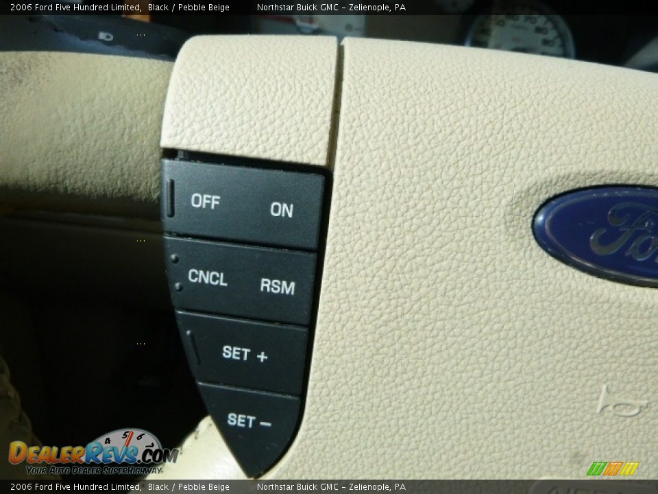 2006 Ford Five Hundred Limited Black / Pebble Beige Photo #24