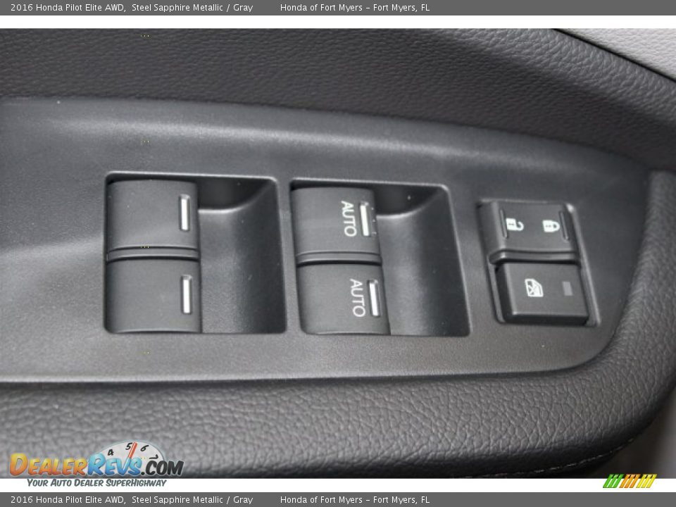 2016 Honda Pilot Elite AWD Steel Sapphire Metallic / Gray Photo #8