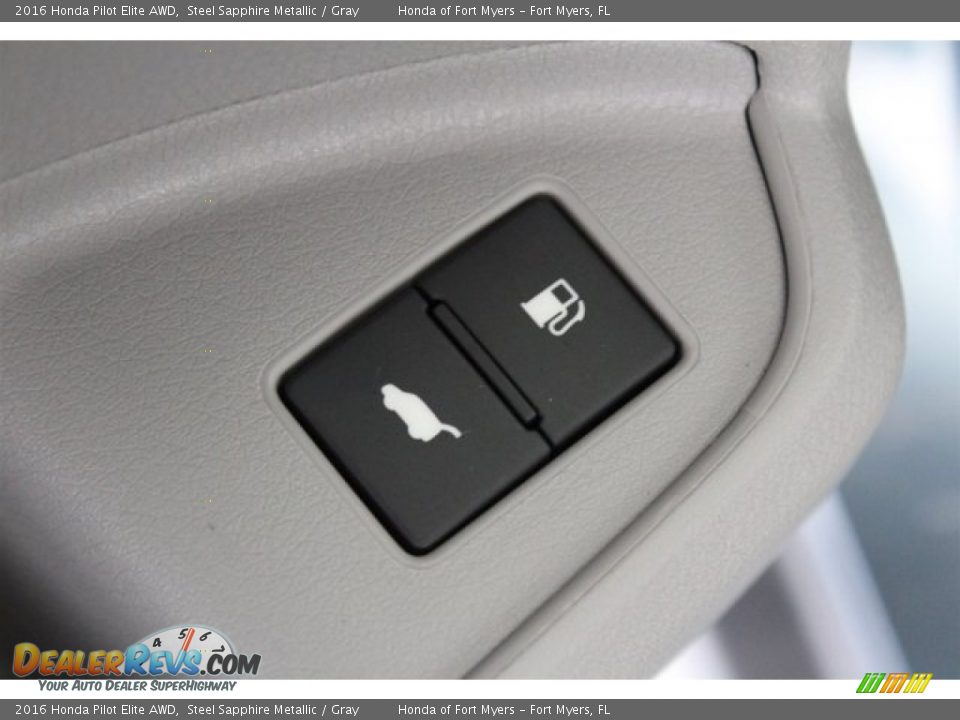 2016 Honda Pilot Elite AWD Steel Sapphire Metallic / Gray Photo #10