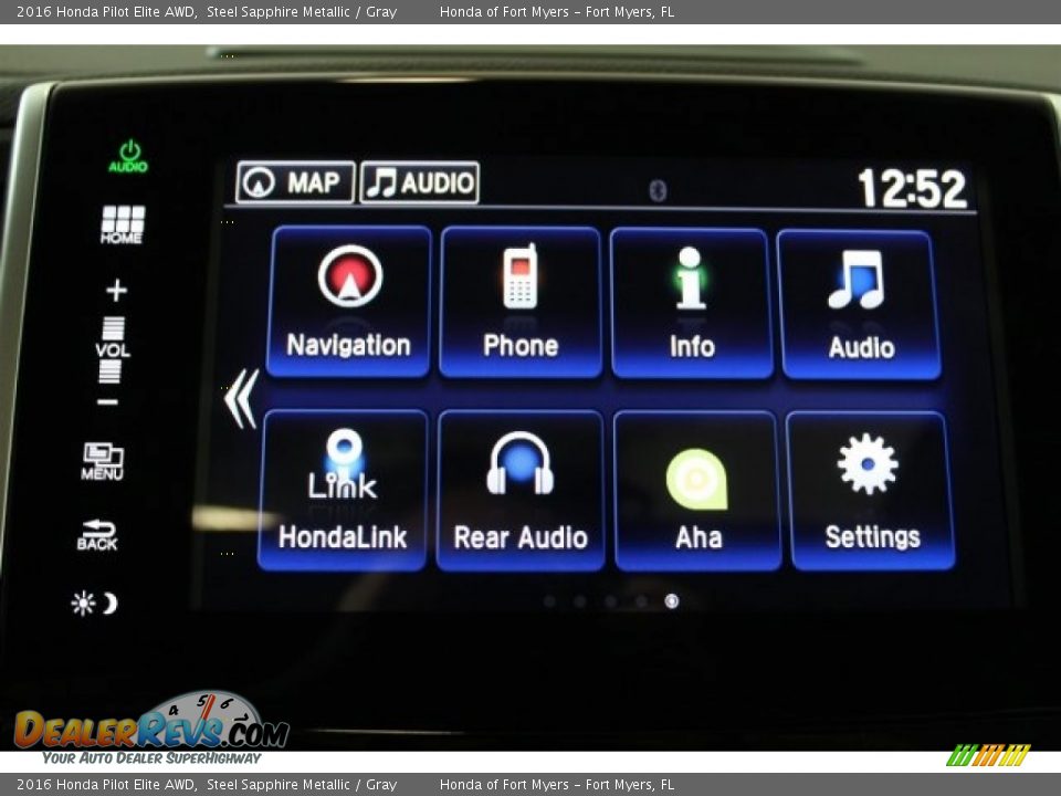 2016 Honda Pilot Elite AWD Steel Sapphire Metallic / Gray Photo #20
