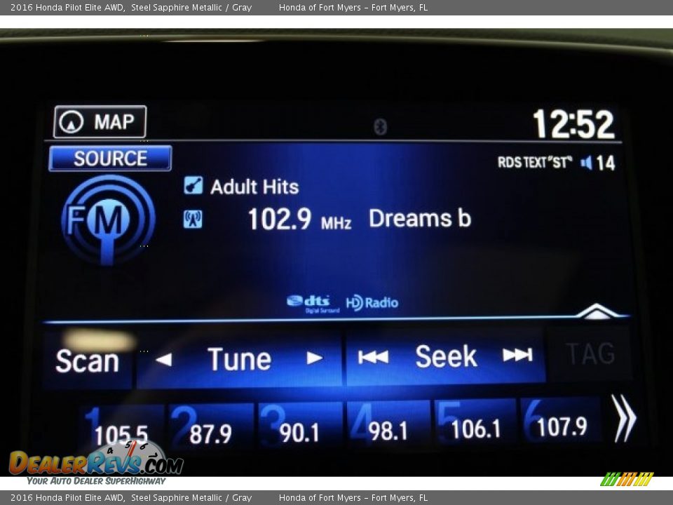 2016 Honda Pilot Elite AWD Steel Sapphire Metallic / Gray Photo #21