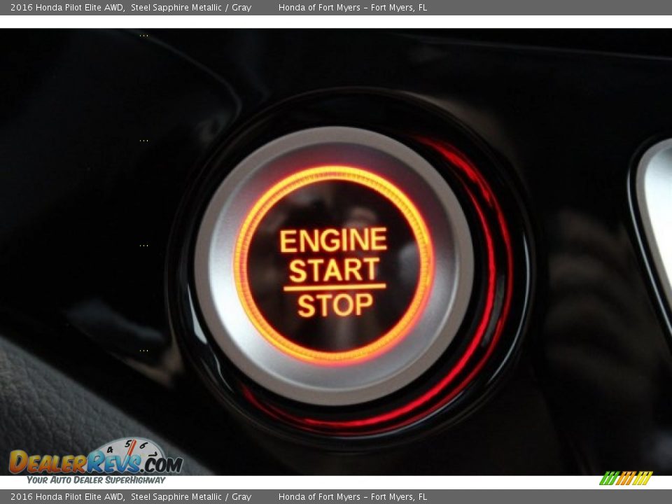 2016 Honda Pilot Elite AWD Steel Sapphire Metallic / Gray Photo #27