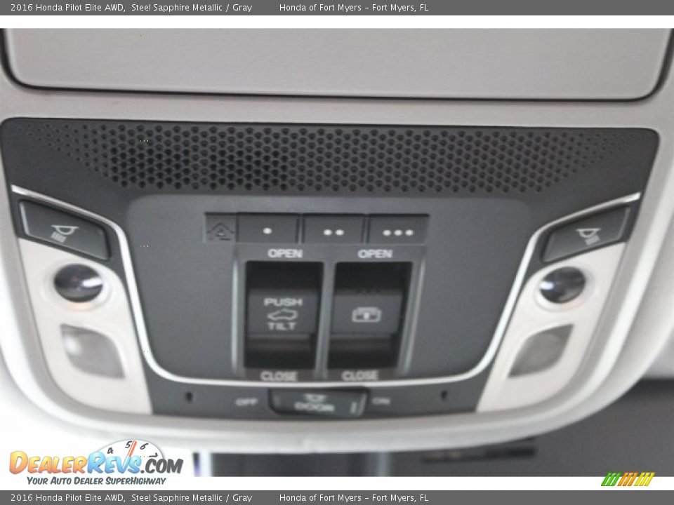 2016 Honda Pilot Elite AWD Steel Sapphire Metallic / Gray Photo #31