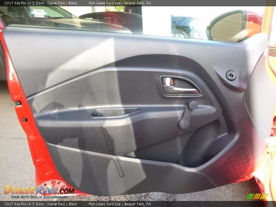 2017 Kia Rio LX 5 Door Signal Red / Black Photo #15