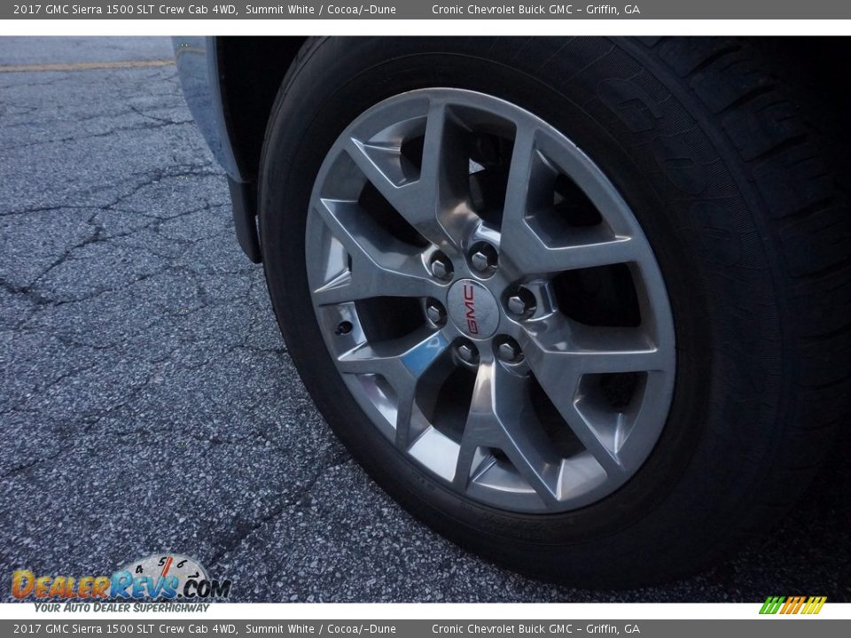 2017 GMC Sierra 1500 SLT Crew Cab 4WD Summit White / Cocoa/­Dune Photo #11