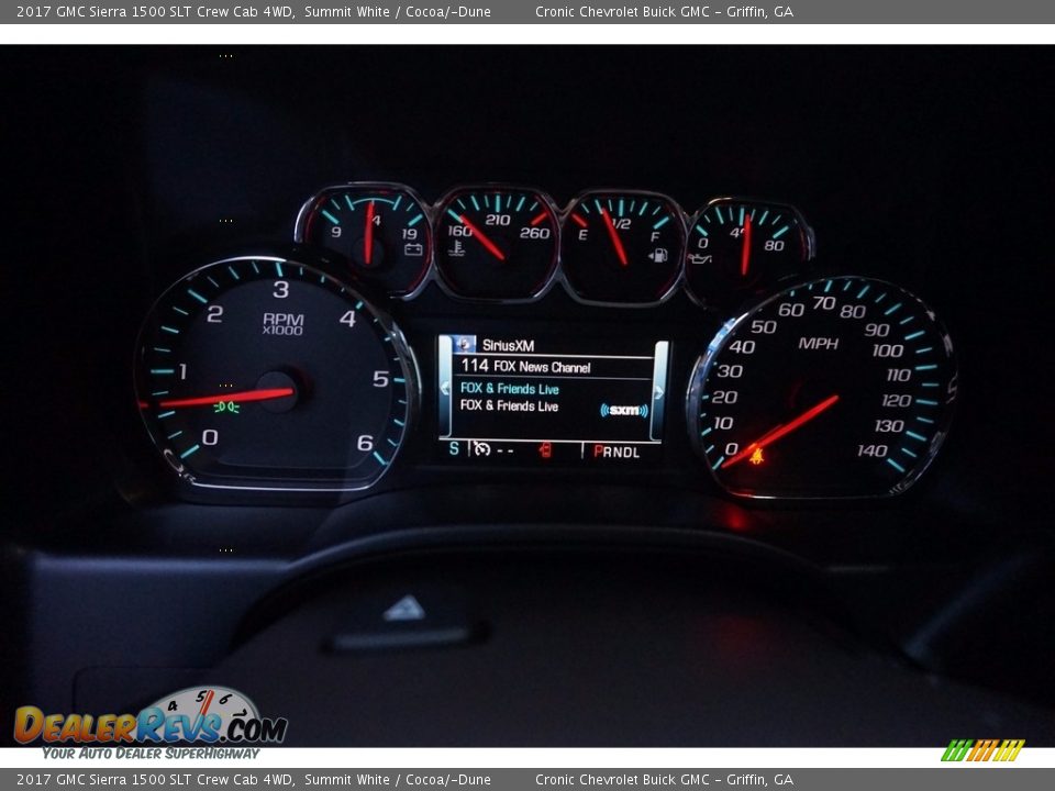 2017 GMC Sierra 1500 SLT Crew Cab 4WD Summit White / Cocoa/­Dune Photo #14