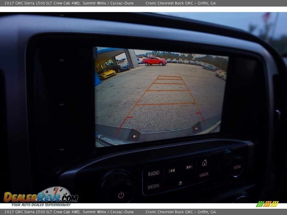 2017 GMC Sierra 1500 SLT Crew Cab 4WD Summit White / Cocoa/­Dune Photo #16