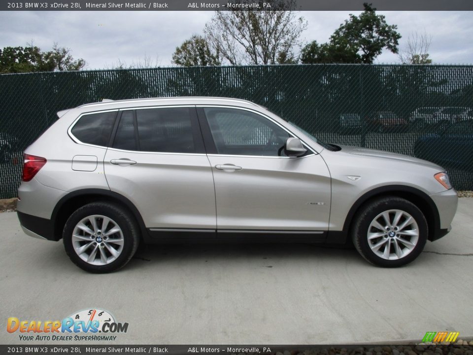 2013 BMW X3 xDrive 28i Mineral Silver Metallic / Black Photo #2