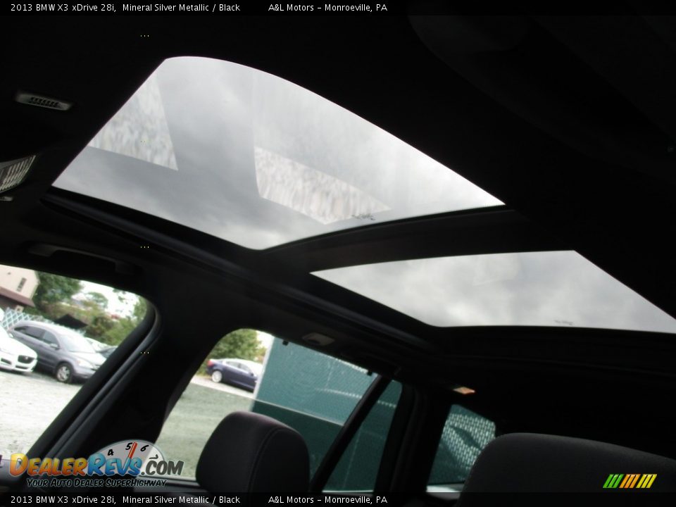 2013 BMW X3 xDrive 28i Mineral Silver Metallic / Black Photo #11