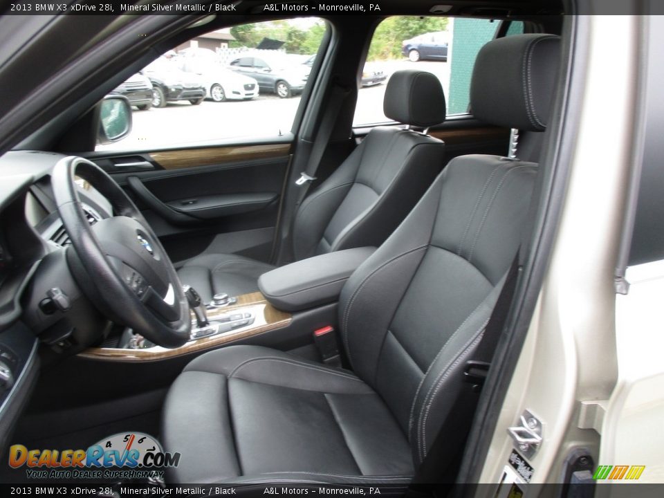 2013 BMW X3 xDrive 28i Mineral Silver Metallic / Black Photo #13