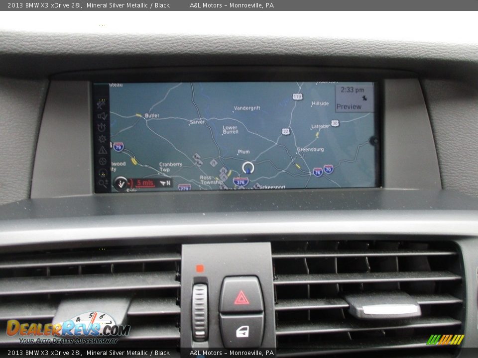2013 BMW X3 xDrive 28i Mineral Silver Metallic / Black Photo #16