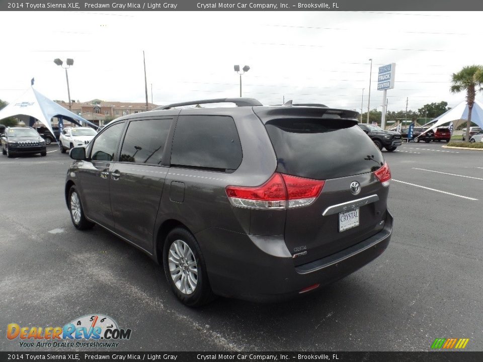 2014 Toyota Sienna XLE Predawn Gray Mica / Light Gray Photo #3