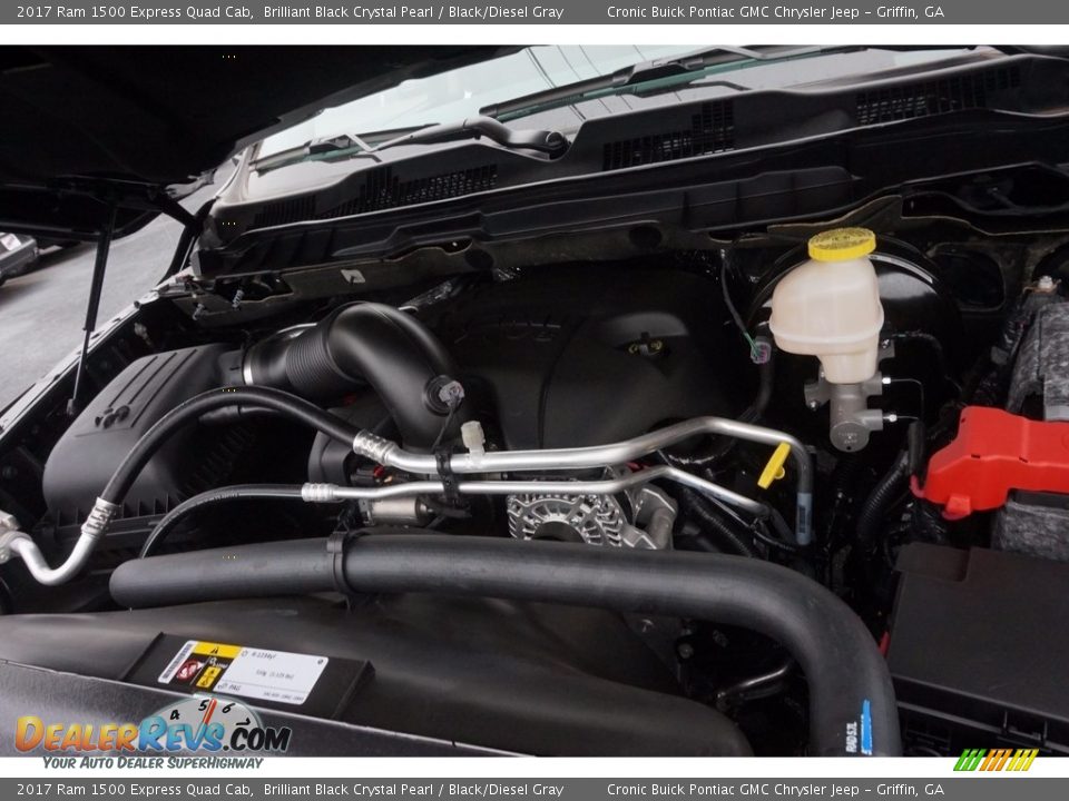 2017 Ram 1500 Express Quad Cab 5.7 Liter OHV HEMI 16-Valve VVT MDS V8 Engine Photo #14