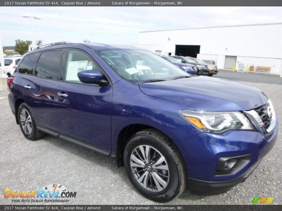 2017 Nissan Pathfinder SV 4x4 Caspian Blue / Almond Photo #1
