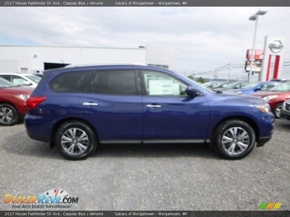 2017 Nissan Pathfinder SV 4x4 Caspian Blue / Almond Photo #7