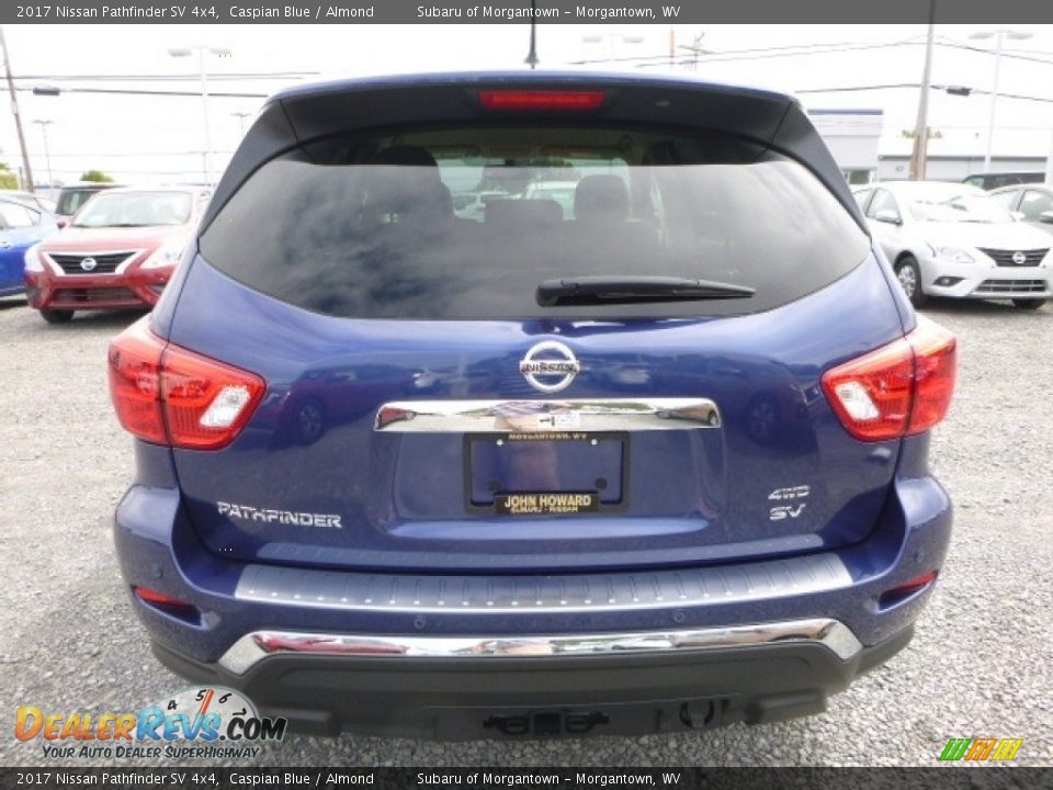 2017 Nissan Pathfinder SV 4x4 Caspian Blue / Almond Photo #9