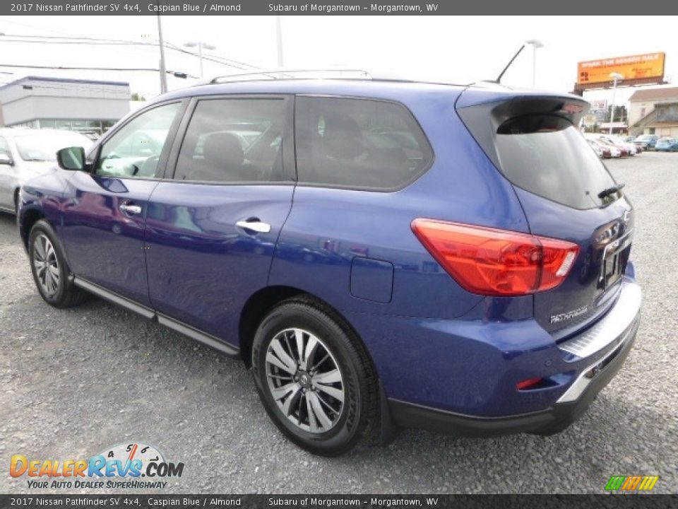 2017 Nissan Pathfinder SV 4x4 Caspian Blue / Almond Photo #10