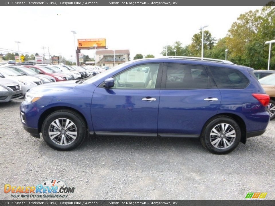 2017 Nissan Pathfinder SV 4x4 Caspian Blue / Almond Photo #11