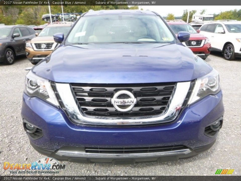 2017 Nissan Pathfinder SV 4x4 Caspian Blue / Almond Photo #13