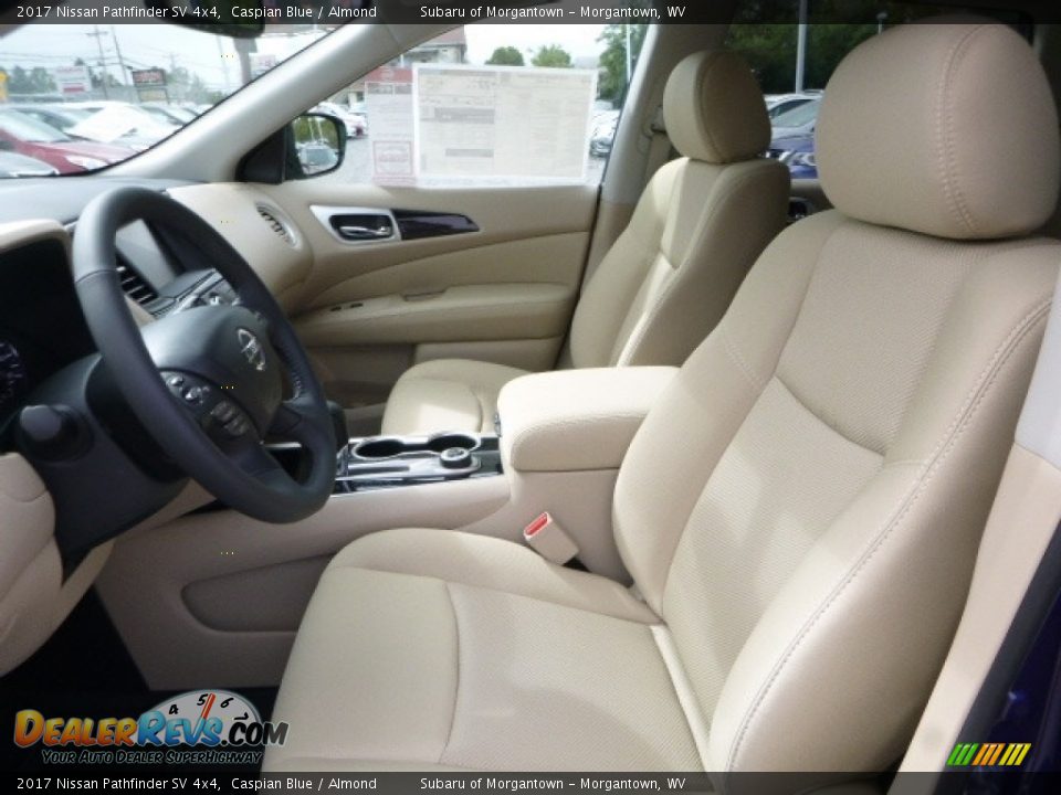 2017 Nissan Pathfinder SV 4x4 Caspian Blue / Almond Photo #14