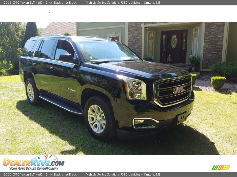 2016 GMC Yukon SLT 4WD Onyx Black / Jet Black Photo #3