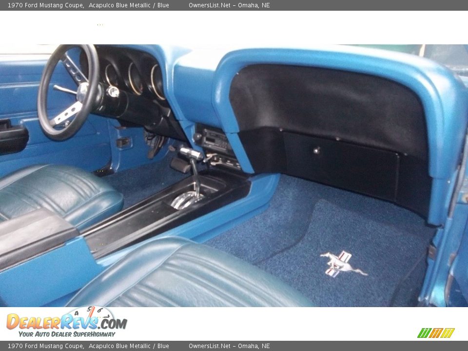 Blue Interior - 1970 Ford Mustang Coupe Photo #4