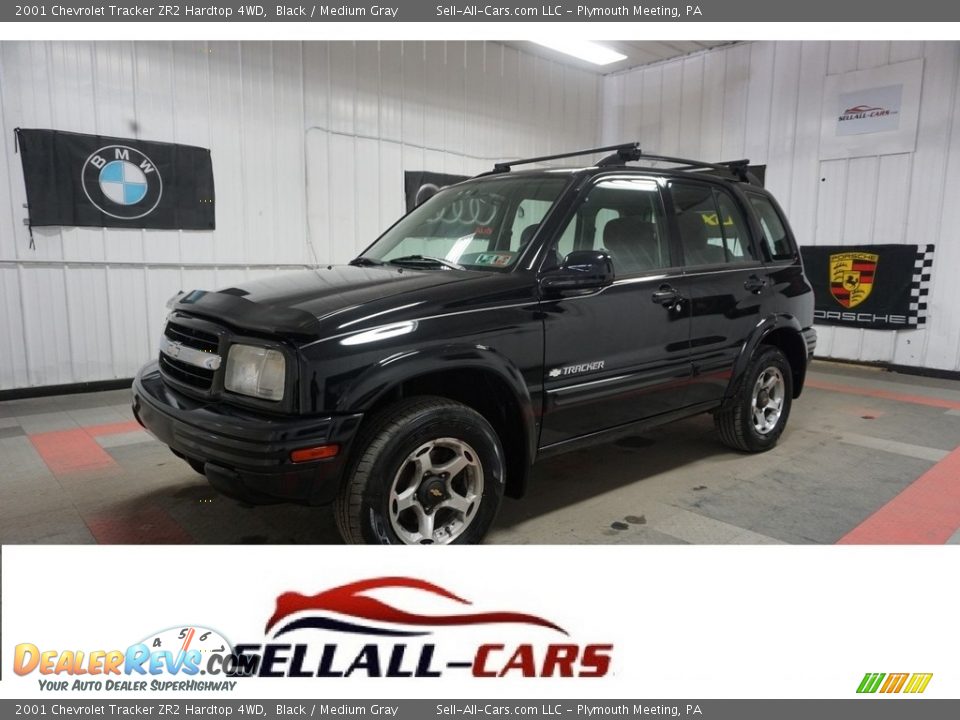 2001 Chevrolet Tracker ZR2 Hardtop 4WD Black / Medium Gray Photo #1