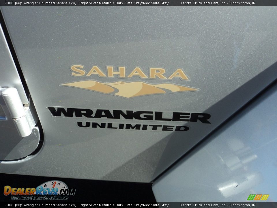 2008 Jeep Wrangler Unlimited Sahara 4x4 Bright Silver Metallic / Dark Slate Gray/Med Slate Gray Photo #6