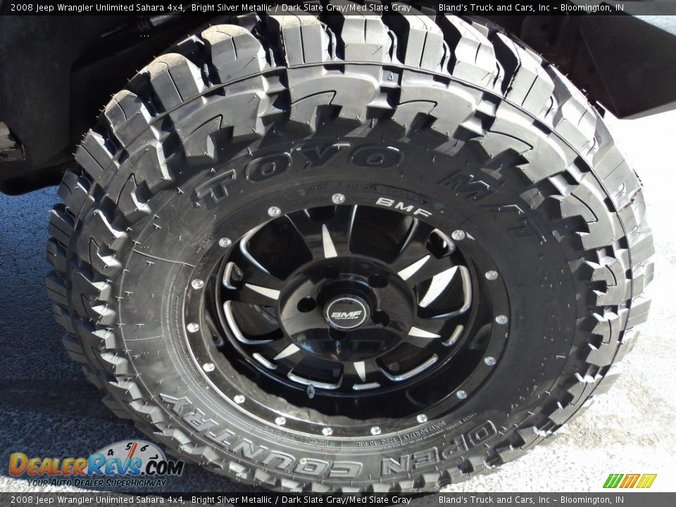 2008 Jeep Wrangler Unlimited Sahara 4x4 Bright Silver Metallic / Dark Slate Gray/Med Slate Gray Photo #7