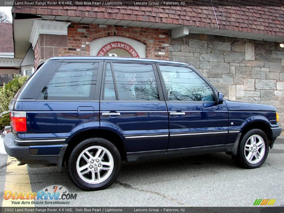 2002 Land Rover Range Rover 4.6 HSE Oslo Blue Pearl / Lightstone Photo #2
