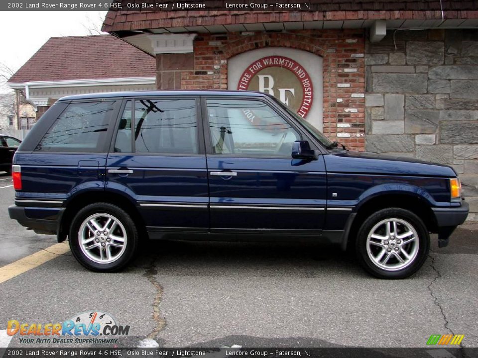2002 Land Rover Range Rover 4.6 HSE Oslo Blue Pearl / Lightstone Photo #3